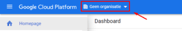 google cloud platform google maps organisatie aanmaken