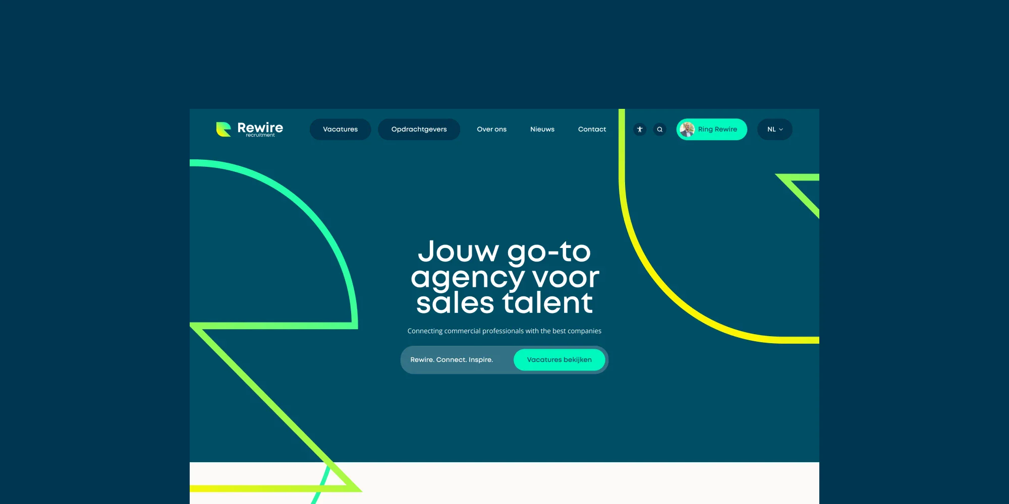 Visueel ontwerp van de productpagina van Bals.