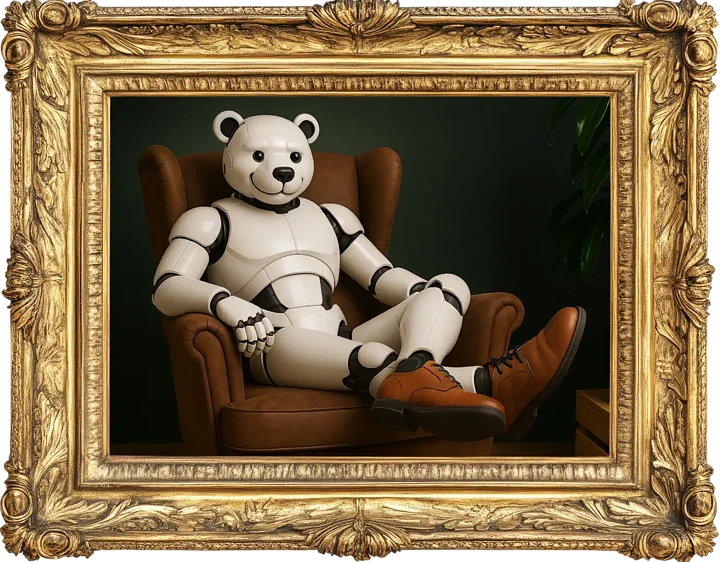 Sturdai - Onze AI collega, zittend in de fauteuil