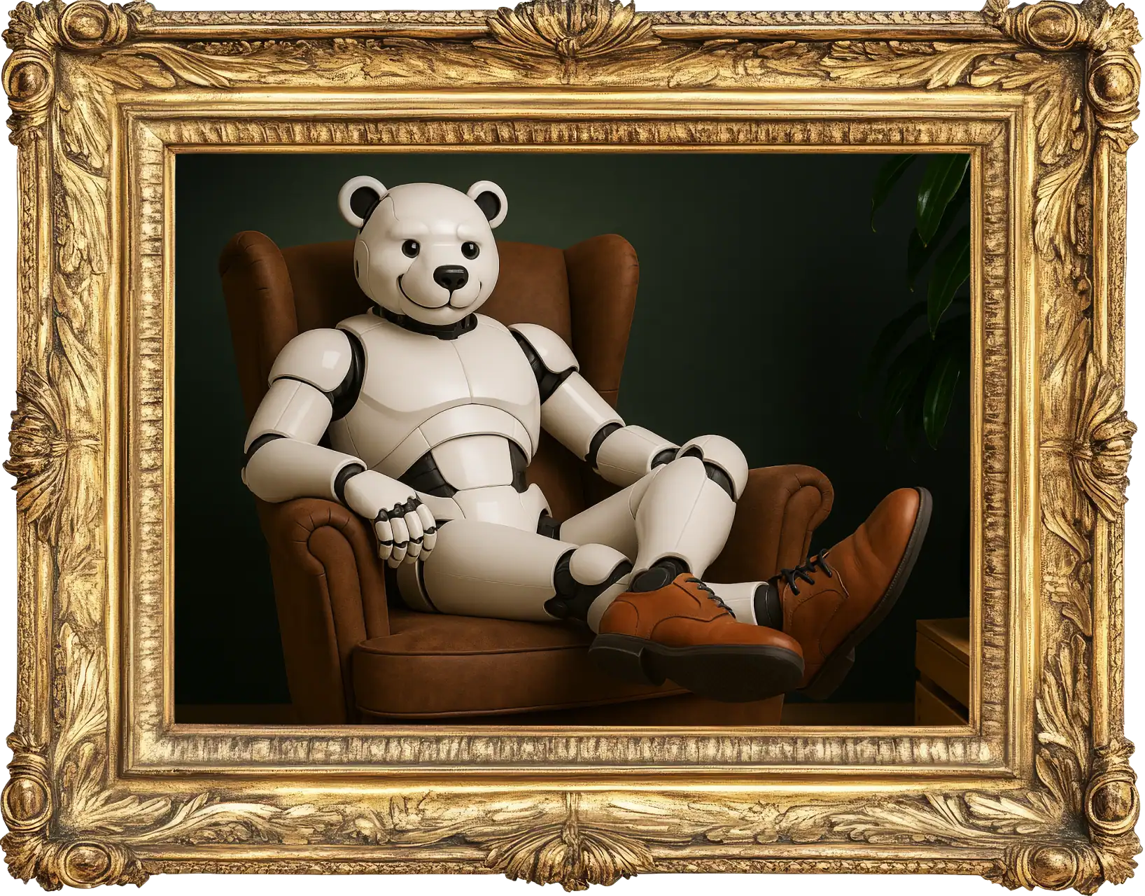 Sturdai - Onze AI collega, zittend in de fauteuil