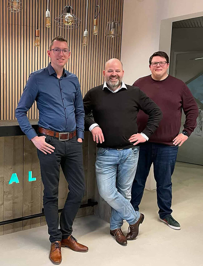 Management Sturdy Digital: Jeroen de Beurs, Frans Eldering en Pim Effting